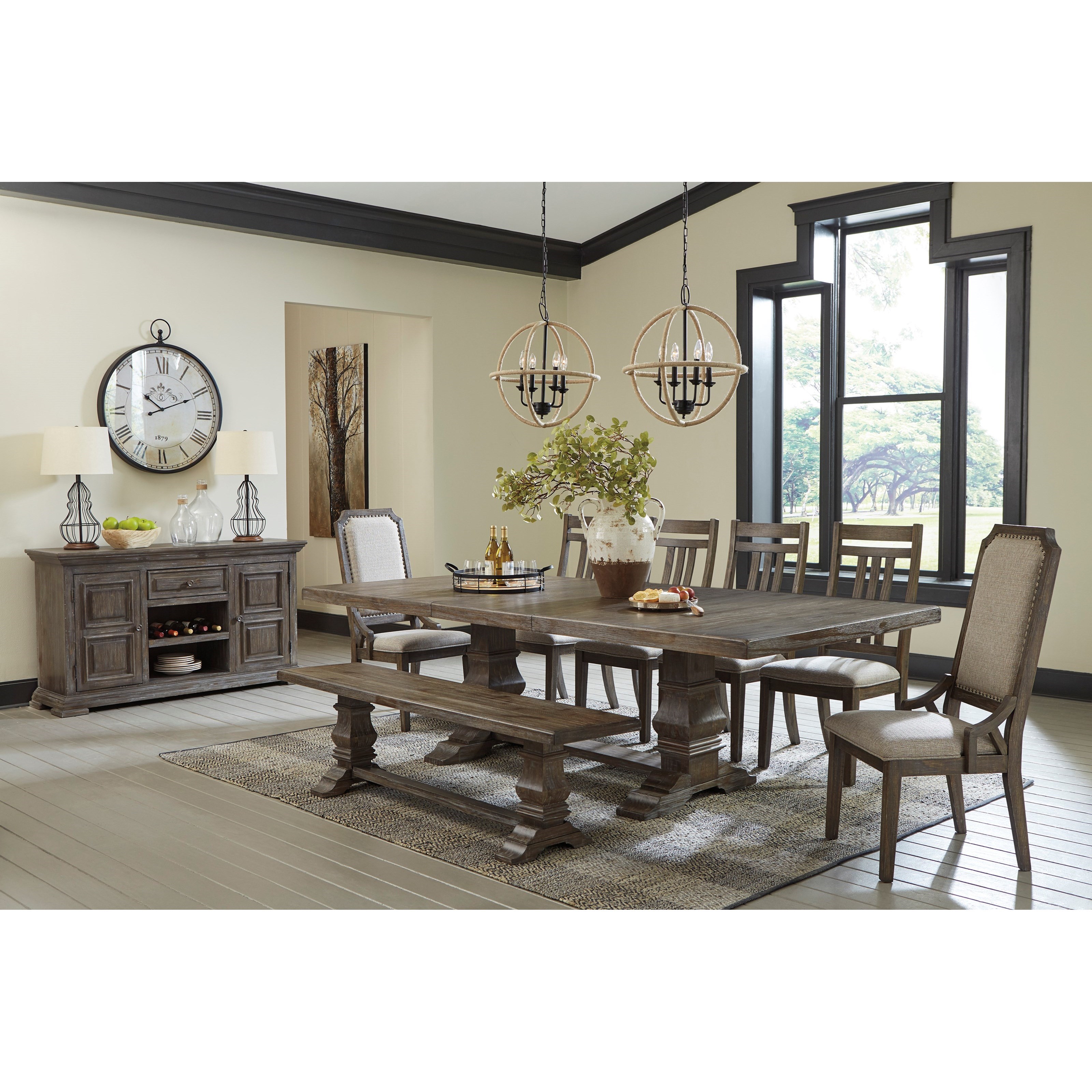Signature Design by Ashley Wyndahl D81300 Farmhouse Dining Room Bench